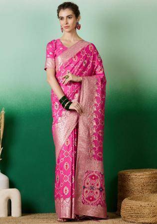 Picture of Radiant Cotton Pale Violet Red Saree