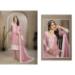 Picture of Organza Rosy Brown Straight Cut Salwar Kameez