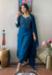 Picture of Enticing Rayon Teal Readymade Salwar Kameez