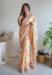 Picture of Exquisite Chiffon & Silk Tan Saree