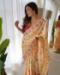 Picture of Exquisite Chiffon & Silk Tan Saree