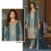 Picture of Chiffon Dark Sea Green Straight Cut Salwar Kameez