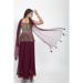 Picture of Superb Georgette Brown Readymade Salwar Kameez