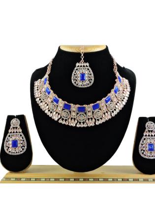 Picture of Excellent Chiffon Midnight Blue Necklace Set