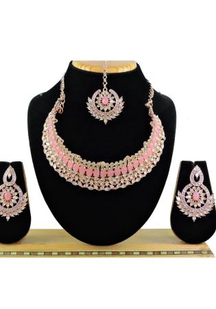 Picture of Graceful Chiffon Light Coral Necklace Set