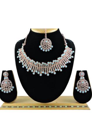 Picture of Shapely Chiffon Dark Grey Necklace Set