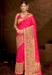 Picture of Beautiful Silk Deep Pink Saree