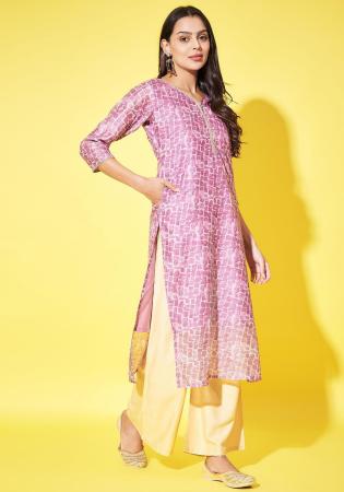 Picture of Ideal Linen Plum Kurtis & Tunic