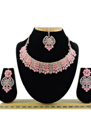 Picture of Comely Rosy Brown Necklace Set