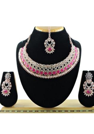 Picture of Radiant Rosy Brown Necklace Set