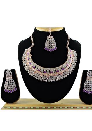 Picture of Comely Plum Necklace Set