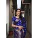 Picture of Stunning Silk Midnight Blue Saree