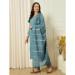 Picture of Good Looking Silk Cadet Blue Readymade Salwar Kameez