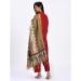 Picture of Magnificent Cotton Fire Brick Readymade Salwar Kameez