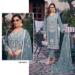 Picture of Georgette Slate Grey Straight Cut Salwar Kameez