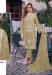 Picture of Georgette Dark Khaki Straight Cut Salwar Kameez