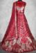 Picture of Good Looking Net Indian Red Lehenga Choli