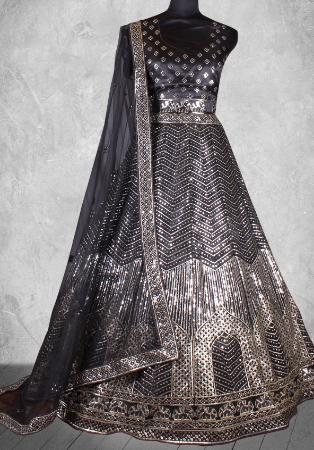 Picture of Ravishing Net Black Lehenga Choli