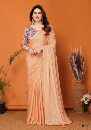 Picture of Radiant Chiffon & Silk Dark Salmon Saree