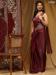 Picture of Nice Organza Maroon Saree