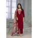 Picture of Rayon & Cotton Maroon Readymade Salwar Kameez