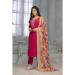 Picture of Rayon & Cotton Crimson Readymade Salwar Kameez