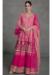 Picture of Georgette Hot Pink Straight Cut Salwar Kameez