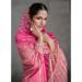 Picture of Georgette Hot Pink Straight Cut Salwar Kameez