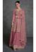 Picture of Georgette Pale Violet Red Straight Cut Salwar Kameez