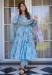 Picture of Fine Chiffon Sky Blue Readymade Salwar Kameez