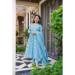 Picture of Comely Chiffon Light Blue Readymade Salwar Kameez