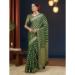 Picture of Alluring Georgette Dark Olive Green Saree