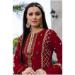 Picture of Splendid Organza Maroon Straight Cut Salwar Kameez