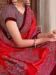 Picture of Resplendent Georgette & Silk Dark Red Saree