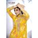 Picture of Gorgeous Chiffon Golden Straight Cut Salwar Kameez