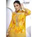 Picture of Gorgeous Chiffon Golden Straight Cut Salwar Kameez