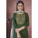 Picture of Delightful Silk Sea Green Readymade Salwar Kameez