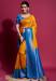 Picture of Comely Silk Cornflower Blue Saree