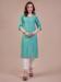 Picture of Good Looking Cotton Steel Blue Kurtis & Tunic