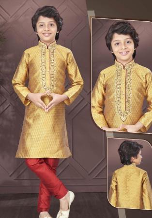 Picture of Nice Silk Khaki Kurtas