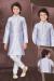 Picture of Beautiful Silk Light Steel Blue Kurtas