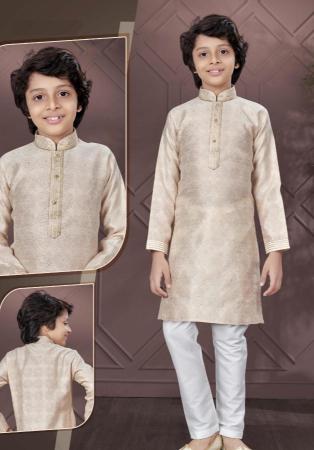 Picture of Fine Silk Tan Kurtas