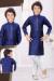 Picture of Magnificent Silk Dark Slate Blue Kurtas