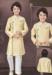 Picture of Appealing Silk Pale Golden Rod Kurtas