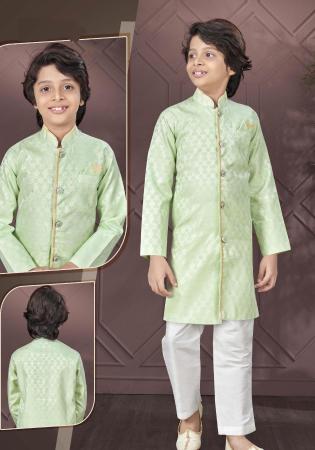 Picture of Elegant Silk Beige Kurtas