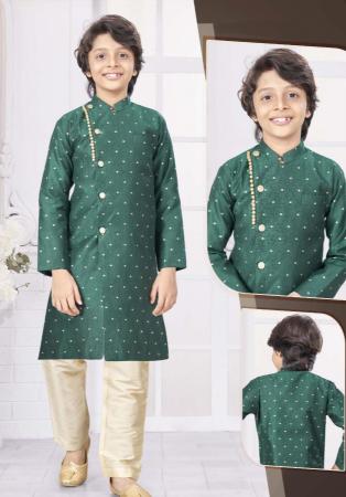 Picture of Amazing Silk Sea Green Kurtas