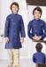 Picture of Bewitching Silk Dark Slate Blue Kurtas