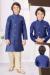 Picture of Bewitching Silk Dark Slate Blue Kurtas