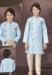 Picture of Wonderful Silk Light Steel Blue Kurtas