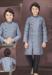 Picture of Graceful Silk Light Steel Blue Kurtas